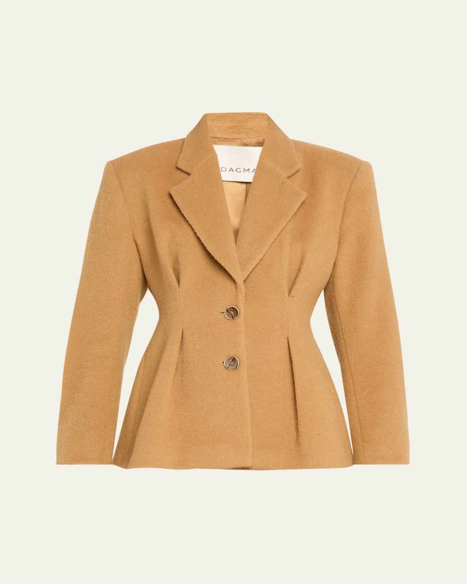 Cinched Wool Blazer